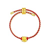 CHOW TAI FOOK 24K Gold Year of Dragon Heart Dragon Bracelet