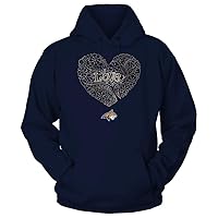 FanPrint Montana State Bobcats - Love - Tree Heart Galaxy Gift T-Shirt