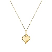 SOPHOS JEWELRY 10K Solid Yellow Gold Pendant Necklace with 18