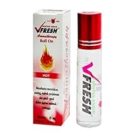 Cap Lang V Fresh Aromatherapy Roll On 8ml, Hot (Pack of 1)