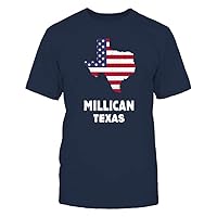 FanPrint Texas American Flag Millican USA Patriotic Souvenir