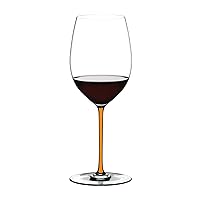 Riedel 4900/0O Fat A Mano Red Wine Glass, Cabernet/Merlot, Orange, 24.5 fl oz (625 ml)