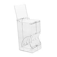BESPORTBLE Hamster Feeder Transparent Feeding Dispenser Cat Feeder Hamster Food Bowl Small Pet Feeder Hanging Pet Feeder Hedgehog Food Small Food Containers Dog Food to Turn Acrylic Tableware