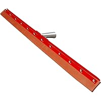 SPARTA Flo-Pac Gum Floor Squeegee Rubber Squeegee with Heavy Duty Steel Frame for Floor, Bathroom, Kitchen, Concrete, Tile, Garage, Commercial Use, 36 Inches, Red, (Pack of 6)