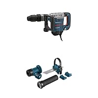 BOSCH 11321EVS SDS-Max Demolition Hammer with HDC300 SDS-Max and Spline Hammer Dust Collection Attachment