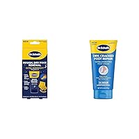 Dr. Scholl's Rough, Dry Foot Renewal Ultra Overnight Treatment with 3oz Foot Cream, Heel Sleeve Socks Dry, Cracked Foot Repair Ultra-Hydrating 3.5oz Foot Cream
