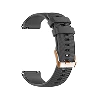 Replacement Watchband for SUUNTO 3 Fitness Silicone Bracelet Sport Wristband Strap for SUUNTO 3 Fitness Smart Watch 20mm Strap (Color : Coal Black, Size : for SUUNTO 3 Fitness)