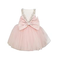 Miama Pink Lace Tulle Wedding Flower Girl Dress Junior Bridesmaid Dress