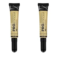 L.A. Girl Pro Conceal HD Concealer, Yellow Corrector, 0.28 Ounce (Pack of 2)