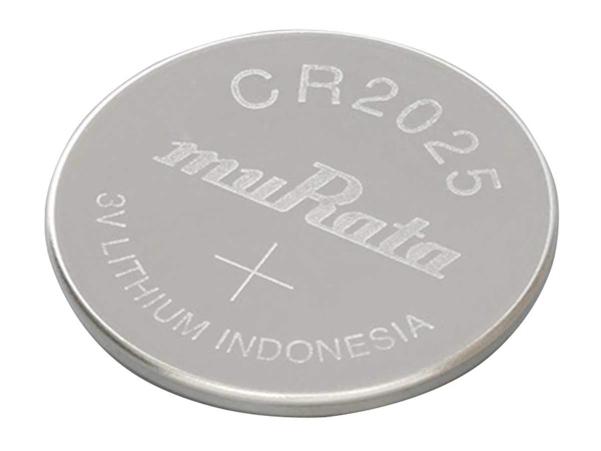 Murata CR2025 Battery DL2025 ECR2025 3V Lithium Coin Cell (100 Batteries)