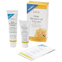 GiGi Facial Hair Removal Cream and Slow Grow Soothing Cream Set for Sensitive Skin