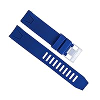Ewatchparts BLUE RUBBER WATCH BAND 22MM STRAP FOR 45.5MM OMEGA SEAMASTER PLANET OCEAN XL