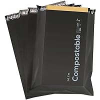 10x13 inch Biodegradable Shipping Bags,50 Count Compostable Poly Mailers with Eco Friendly Packaging Envelopes Supplies Mailing Bags