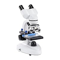 Eye Protection Binocular Microscope 2000X Experiment High Power 60° Rotatable Microscope