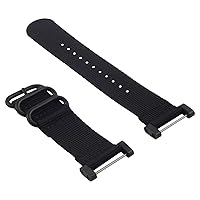 Nylon Strap Diver Watch Band Lugs Adapter Set Black Pvd 3 Rings Compatible with Suunto Core