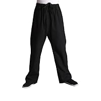 ZooBoo Men's Martial Arts Pants - Chinese Kung Fu Harem Trousers - Cotton