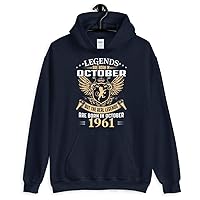 Kings Legends are Born in October 1961 Birthday Vintage Gift Shirt Navy