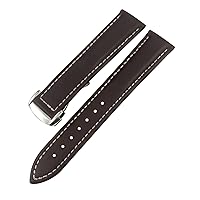 Genuine Leather Watchband 20mm 22mm 18mm 19mm 21mm Fit for Omega Seamaster AT150 Diver 300 De Ville Cowhide Alligator Watch Strap