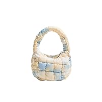 Women's Mini Cloud Bag Pleated Cute Macaron Handbag Wallet