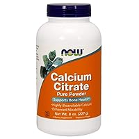 Supplements, Calcium Citrate Powder, Highly Bioavailable Calcium, Supports Bone Health*, 8-Ounce