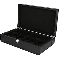 Black Series 2020 Leather Watch Case | 12 Watches - Black