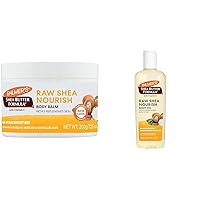 Palmer's Shea Butter Raw Shea Balm and Body Oil Bundle, 7.25 Ounce Balm with 8.5 oz Oil for Dry Skin