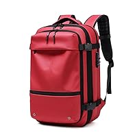 New Backpack Men Women Multifunction Backpack Vacuum Compression Large Capacity Backpack (Red)