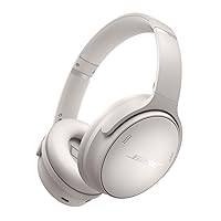 NEW Bose QuietComfort Wireless Noise Cancelling Headphones, Bluetooth Over Ear Headphones with Up To 24 Hours of Battery Life, White Smoke