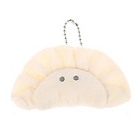 Cute Pendant Key Ring Plush Dumpling Keychain Soft Stuffed Keyrings Boy Girl Bag Decorations Student Accessories