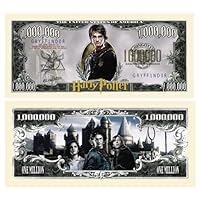 Pack of 5 - Harry Potter Million Dollar Bill- Best Gift for Hogwarts Fans - Great to Use As Birthday Party Favors