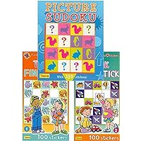 3 PACK Picture Sudoku books for smart kids