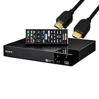 Sony S3700 Blu-Ray Disc Player with Wi-Fi W/ High-Speed HDMI Cable with Ethernet (Renewed)