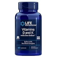 Vitamins D and K with Sea-Iodine 60 Capsules (2 pack)