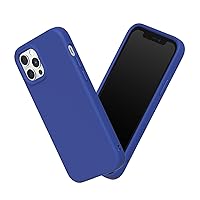 RhinoShield Case Compatible with [iPhone 12/12 Pro] | SolidSuit - Shock Absorbent Slim Design Protective Cover with Premium Matte Finish 3.5M / 11ft Drop Protection - Classic Blue