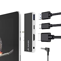 QuickHUB - Surface Go Adapter - 2X USB 3.0 | 4K HDMI | USB-C | AUX - Designed for Surface GO | Surface GO 2
