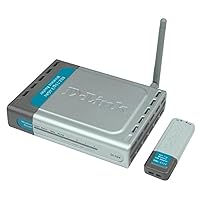 D-Link DWL-922 Wireless USB Network Router/Adapter Kit, 802.11g, 54Mbps, Includes DI-524 & DWL-G122