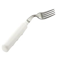 FabLife Comfort Grip 3oz Left Handed Fork Adaptive Utensils, Daily Living Aid for Individuals with Weak Grip