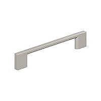 Amerock 10BX37132G10 | Satin Nickel Cabinet Pull | 5-1/16 inch (128mm) Center-to-Center | 10 Pack | Cityscape | Furniture Hardware
