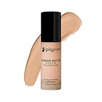 Warm Sand Serum Liquid Foundation, Matte & Poreless,30 ml | Foundation for face make up infused with Vit C, Hyaluronic Acid & Bamboo Extract | All Skin Types