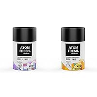 Atom Fresh Lab Natural Deodorant Bundle Set 2PCS (Lily & Jasmine, Green Citrus)