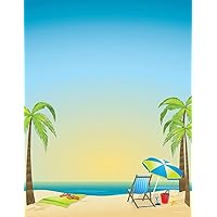 Great Papers! By The Beach Letterhead, 8.5 x 11 Inches, 80 Count (2013175)