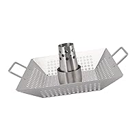 Beer Can Chicken Roaster Stand Holder with Handles, Heat Resistant Stainless Steel Rack for Geese, Ducks and Any Meat, Hand Wash or Dishwasher Safe