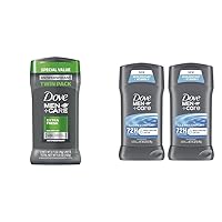 Dove Men + Care Extra Fresh Antiperspirant Deodorant Twin Pack & Antiperspirant Deodorant Stick Clean Comfort Twin Pack