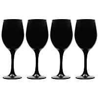 Vikko Dcor Matte Black Wine Glasses