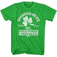 Rocky T Shirt Shamrock Meats Sponsor of Rocky Balboa Mens Short Sleeve T Shirts Vintage Style Graphic Tee