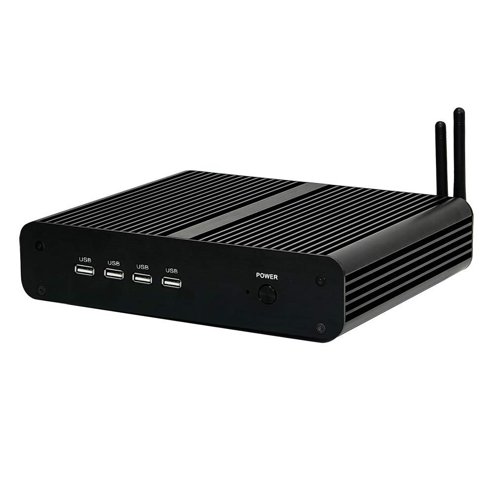 HUNSN 4K Fanless Mini PC, Desktop Computer, Server, Intel I7 8550U / 8565U / 8559U / 8569U / 8650U, Windows 11 pro or Linux Ubuntu, BM14, DP, HDMI, LAN, 8G RAM DDR4, 128G SSD