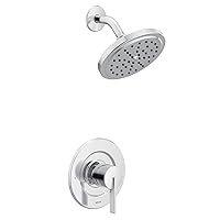 Moen T2262EP CIA Collection Posi-Temp Rain 1-Handle with Eco-Performance Shower Only Faucet Trim Kit, Valve Required, Chrome