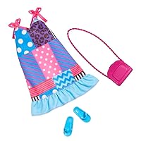 Barbie Complete Look Patchwork Print Dress Fashion Pack