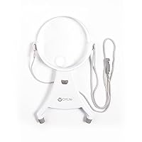 OttLite 4-Inch Hands-Free LED Magnifier - Adjustable Neck Cord, Acrylic Magnifier, Needlepoint, Sewing, Jewelry Making