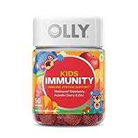 OLLY Kids Sleep Gummy, 0.5mg Melatonin, 60 Count Kids Immunity Gummy, Immune Support, 50 Count